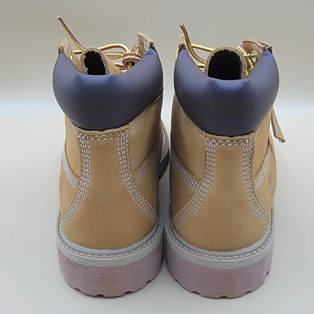 Timberland Premium 6 Inch Waterproof Wheat Boots Youth Kids Size 3 M New W/Box